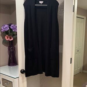 Cyrus Black Open Front Women's Sweater